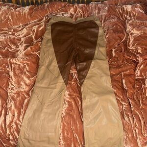 Adorable leather jeans